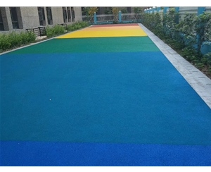 廈門(mén)高崎國(guó)際機(jī)場(chǎng)，陶瓷顆粒彩色防滑地坪