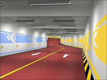 環(huán)氧車(chē)庫(kù)坡道，防滑地坪